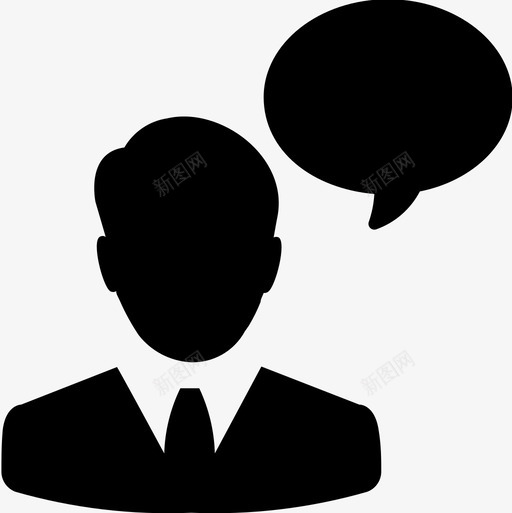 聊天者人物头像图标svg_新图网 https://ixintu.com 人物头像 聊天者