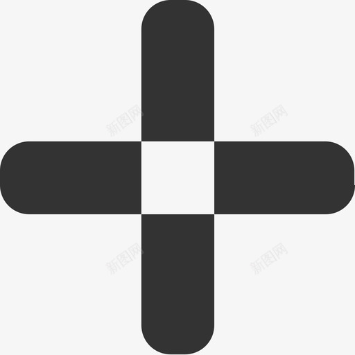 实心 加号 icon 333333 svg_新图网 https://ixintu.com 实心 加号 icon 333333