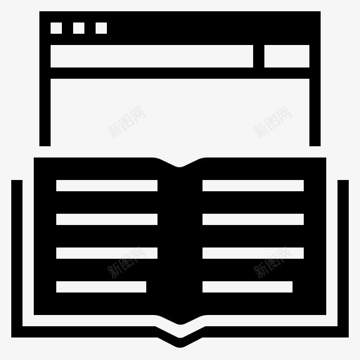 在线阅读器图书阅读器在线图书图标svg_新图网 https://ixintu.com 图书阅读器 在线图书 在线阅读器
