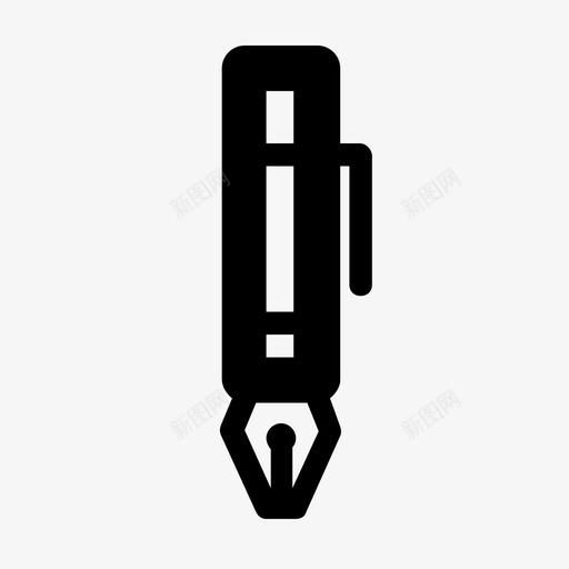 钢笔信纸基本图标3svg_新图网 https://ixintu.com 信纸 基本图标3 钢笔