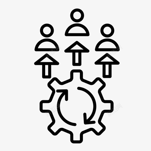 机会管理齿轮竞争对手图标svg_新图网 https://ixintu.com 成功 机会管理 竞争对手 销售队伍 项目管理线图标 齿轮