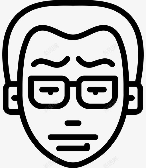 光头头像个人资料图标svg_新图网 https://ixintu.com 个人资料 光头 头像 头像轮廓 用户