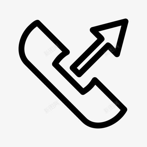 电话热线外线图标svg_新图网 https://ixintu.com 外线 热线 电信 电话 电话接收器