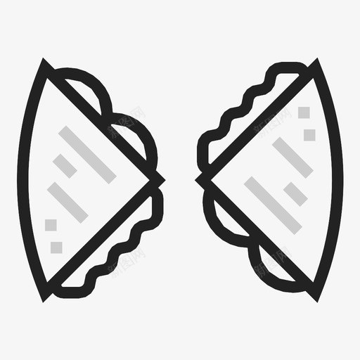 奎萨迪拉开胃菜墨西哥图标svg_新图网 https://ixintu.com 墨西哥 奎萨迪拉 小吃 开胃菜