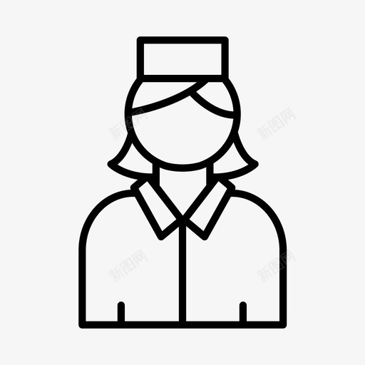 空姐女好客图标svg_新图网 https://ixintu.com 人 女 好客 空姐
