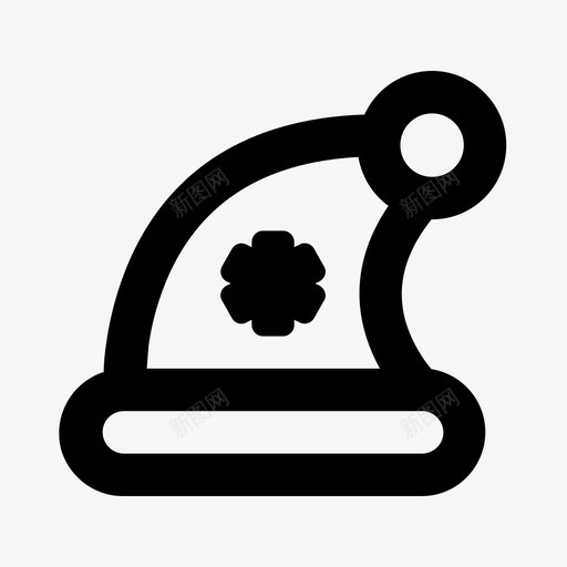 圣诞帽圣诞节假日图标svg_新图网 https://ixintu.com 假日 圣诞帽 圣诞节