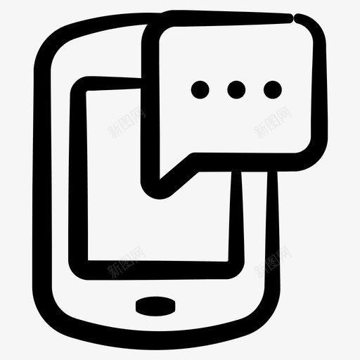 消息传递图标svg_新图网 https://ixintu.com 消息传递