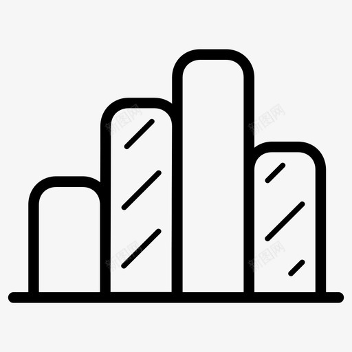 条形图分析信息图表图标svg_新图网 https://ixintu.com 信息图表 分析 大纲业务图标集5 报表 条形图 统计数据