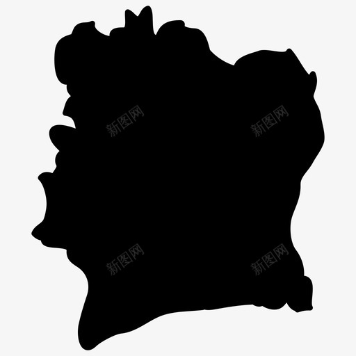 象牙海岸地图象牙海岸非洲国家地图填充图标svg_新图网 https://ixintu.com 象牙海岸 象牙海岸地图 非洲国家地图填充