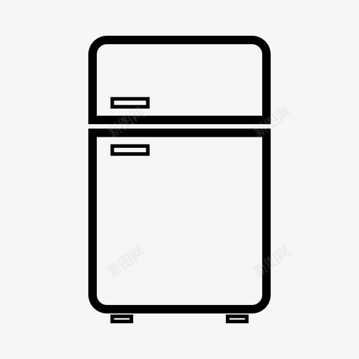 冰箱冷却器冰柜图标svg_新图网 https://ixintu.com 冰柜 冰箱 冷却器