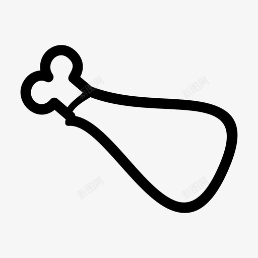 鸡肉晚餐鸡腿图标svg_新图网 https://ixintu.com 晚餐 食物 饲料 鸡肉 鸡腿