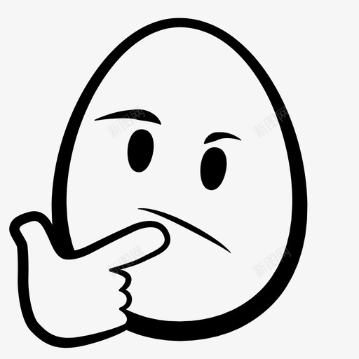 思考面蛋头表情图思考脸蛋头表情图复活节图标svg_新图网 https://ixintu.com 人物 复活节 思考脸蛋头表情图 思考面蛋头表情图 社交 蛋头表情 表情