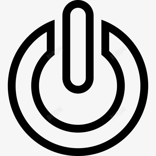 电源按钮关闭图标svg_新图网 https://ixintu.com 关闭 复位 微型 按钮 电源 重启