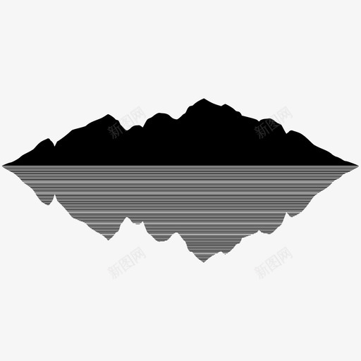 山攀登冰山图标svg_新图网 https://ixintu.com 冰山 山 山脉 攀登 风景