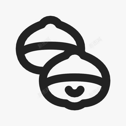 栗子食物素食图标svg_新图网 https://ixintu.com 栗子 素食 食物