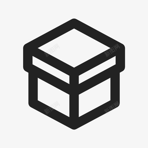 盒子3d容器图标svg_新图网 https://ixintu.com 3d 包装 容器 盒子 立方体