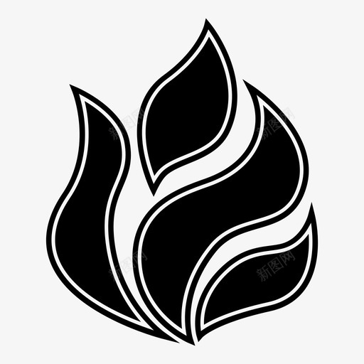 火烧热图标svg_新图网 https://ixintu.com 双峰 火 烧 热