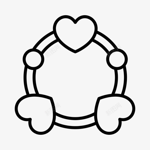婴儿玩具咀嚼玩具儿童图标svg_新图网 https://ixintu.com 儿童 出牙戒指 咀嚼玩具 婴儿玩具 玩具