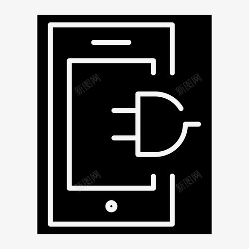 充电移动移动设备图标svg_新图网 https://ixintu.com 充电 智能手机 电话 移动 移动设备