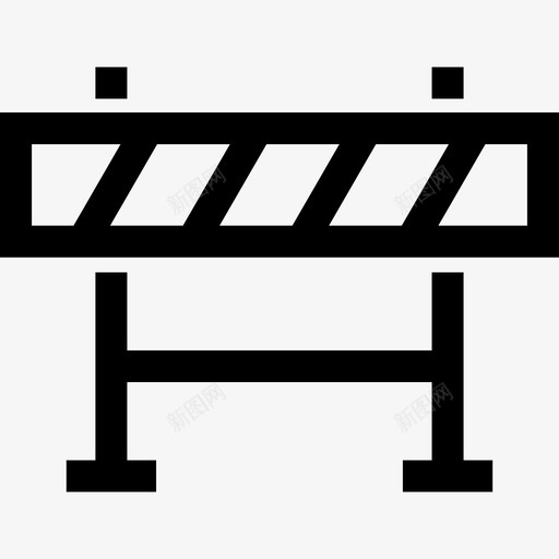 施工护栏砌块道路护栏图标svg_新图网 https://ixintu.com 交通护栏 施工护栏 施工轮廓 砌块 街道护栏 道路护栏
