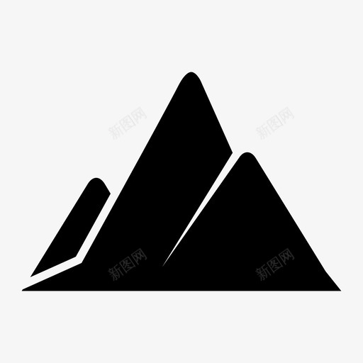 高山地质丘陵图标svg_新图网 https://ixintu.com 丘陵 地质 山地 岩石 高山