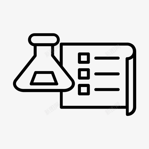 研究列表论文图标svg_新图网 https://ixintu.com 任务 列表 研究 管理业务 论文