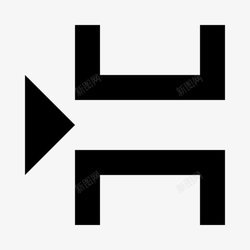 分页符中间插入页图标svg_新图网 https://ixintu.com micro8 中间 分页符 插入页