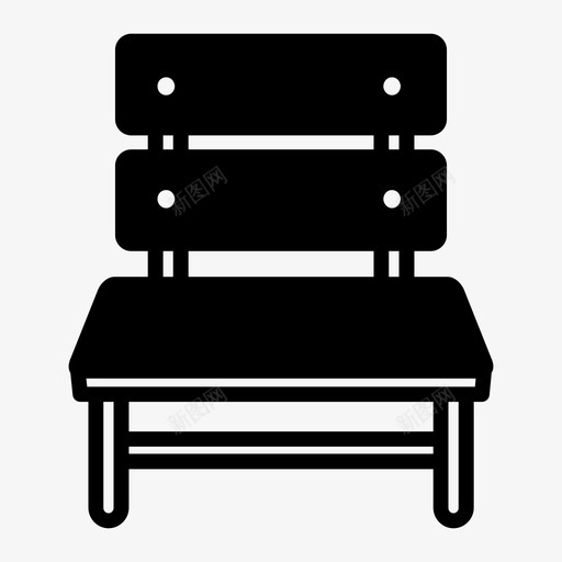 长凳椅子座椅图标svg_新图网 https://ixintu.com 座椅 木制座椅 木头 椅子 长凳