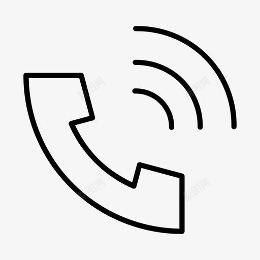 打电话聊天拨号图标svg_新图网 https://ixintu.com 打电话 拨号 混合2细 电话 聊天 铃声