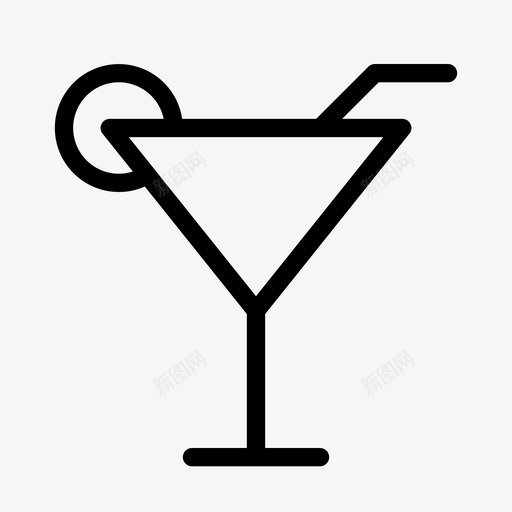夜生活鸡尾酒饮料图标svg_新图网 https://ixintu.com 假日活动 夜生活 聚会 饮料 马提尼 鸡尾酒