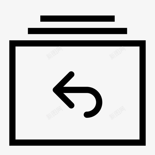 上一个文件夹后退后退箭头图标svg_新图网 https://ixintu.com 上一个文件夹 后退 后退箭头 文件文件夹 瘦人文件夹