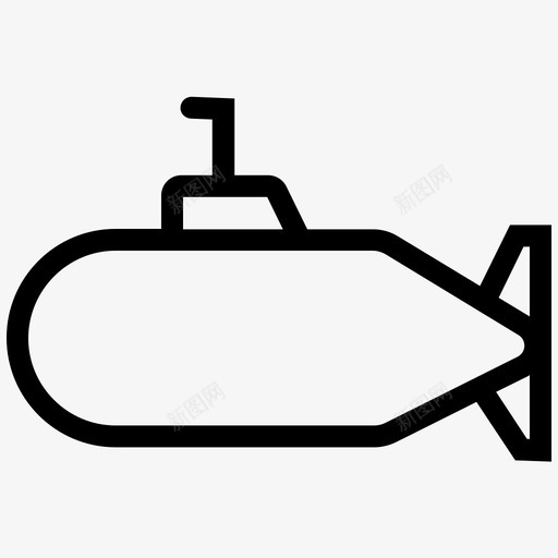 潜艇海洋运输图标svg_新图网 https://ixintu.com 水下 海洋 潜艇 船艇 运输 铁路