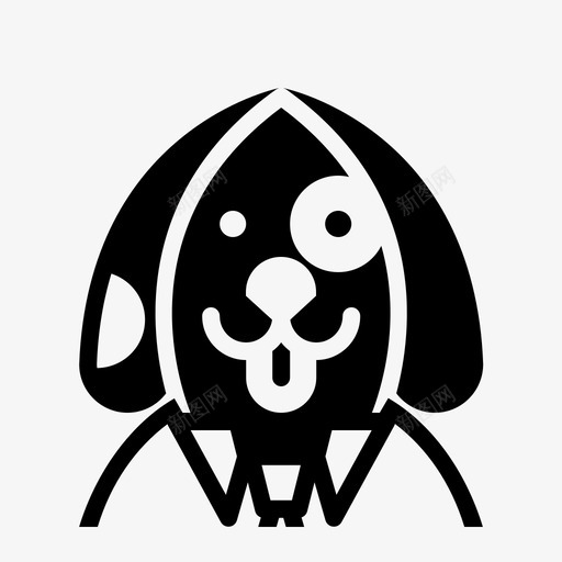 狗角色个人资料图标svg_新图网 https://ixintu.com 个人资料 个人资料lipoglyph 狗 用户 角色