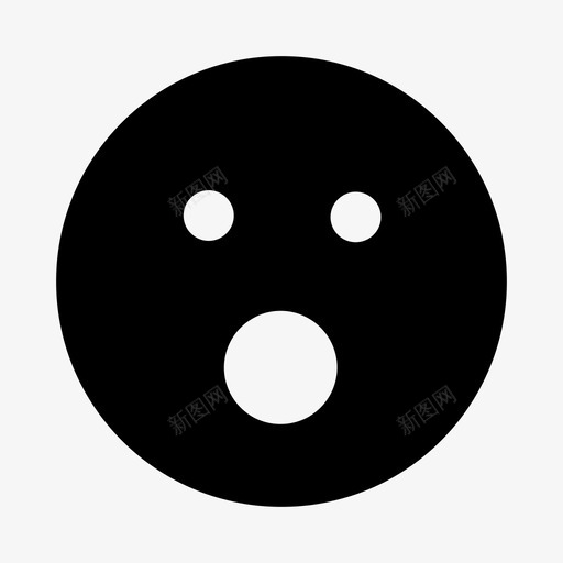 惊讶表情笑脸图标svg_新图网 https://ixintu.com 惊讶 笑脸 表情