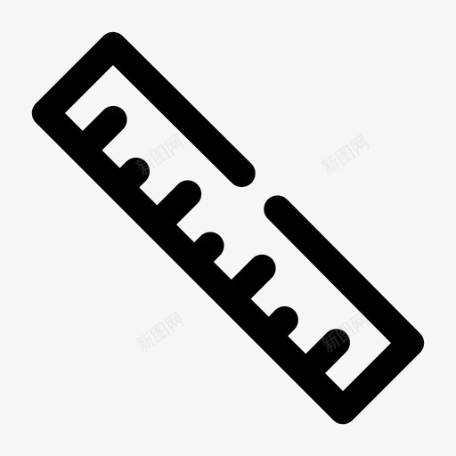 尺子厘米量具图标svg_新图网 https://ixintu.com 办公室 厘米 尺子 工具 教育缺口加粗 量具