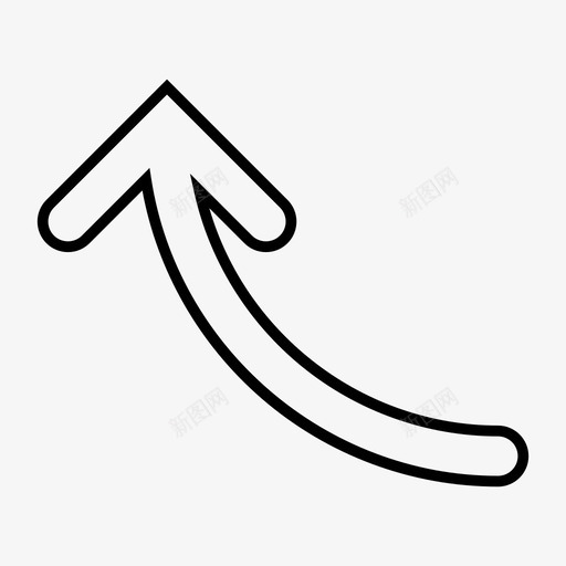 向上箭头上升图标svg_新图网 https://ixintu.com 上传 上升 向上 箭头