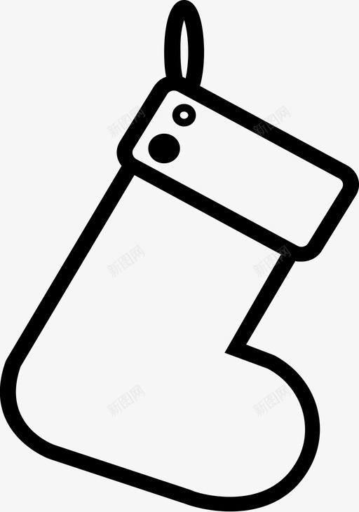 圣诞袜假日假期图标svg_新图网 https://ixintu.com 假日 假期 圣诞袜