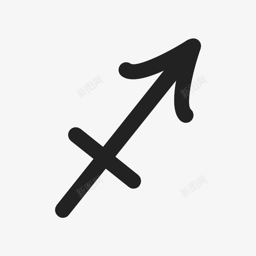 射手座占星术火图标svg_新图网 https://ixintu.com 十二宫 占星术 射手座 星座 火