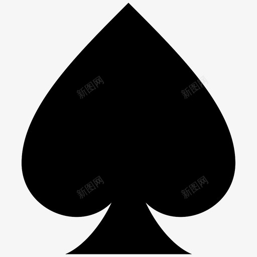 黑桃牌扑克牌扑克图标svg_新图网 https://ixintu.com 扑克 扑克牌 西装牌 黑桃牌