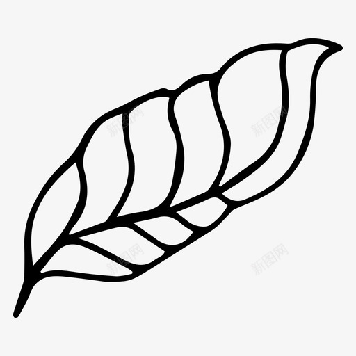 叶自然棕榈叶图标svg_新图网 https://ixintu.com 叶 棕榈叶 植物 素描 自然