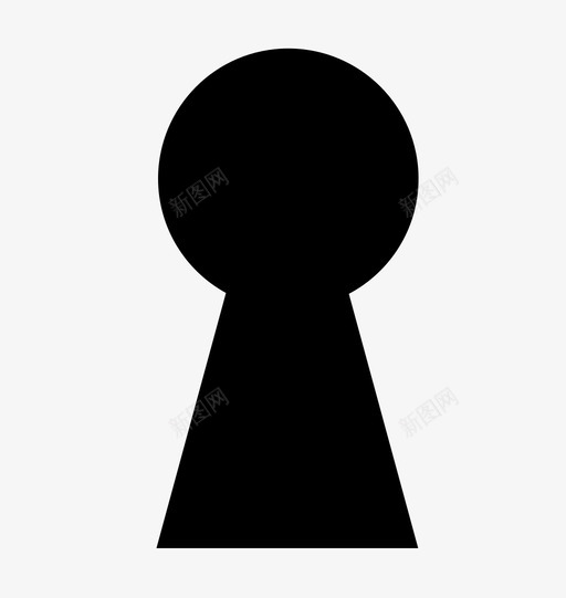 锁孔门图标svg_新图网 https://ixintu.com 锁孔 门