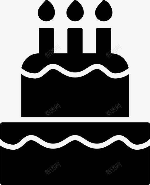 生日蛋糕庆祝生日快乐图标svg_新图网 https://ixintu.com 庆祝 生日快乐 生日蛋糕 结婚蛋糕