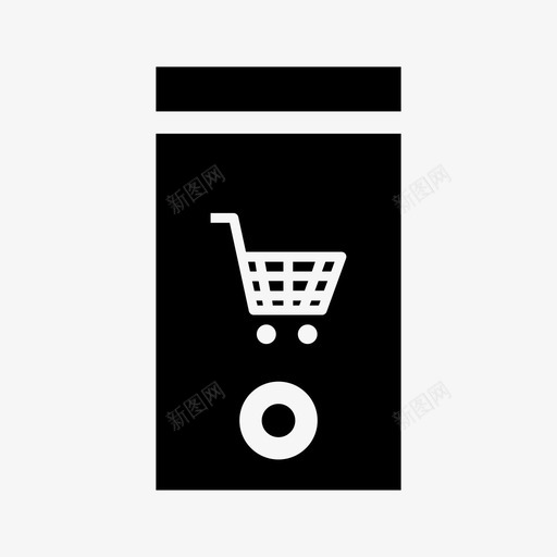 移动网上购物手机智能手机图标svg_新图网 https://ixintu.com 手机 智能手机 移动网上购物