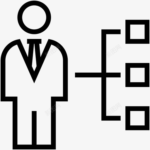 领导管理经理图标svg_新图网 https://ixintu.com 公司线图标 团队 管理 组织结构 经理 领导