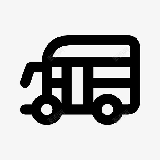 拖车露营车货车图标svg_新图网 https://ixintu.com 拖车 货车 露营车