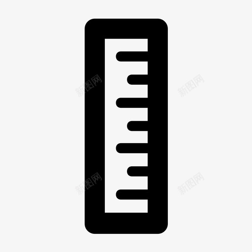 尺子信纸基本图标3svg_新图网 https://ixintu.com 信纸 基本图标3 尺子