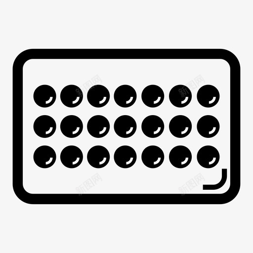 药丸水泡避孕图标svg_新图网 https://ixintu.com 水泡 药丸 药物 避孕