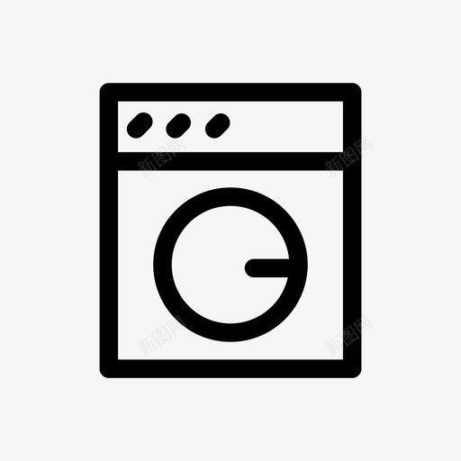 洗衣机清洁家用图标svg_新图网 https://ixintu.com 净化 家用 洗衣机 清洁