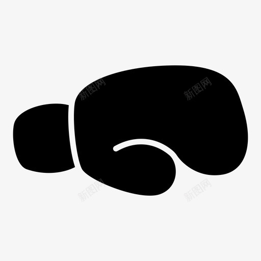 拳击手套属性战斗图标svg_新图网 https://ixintu.com 属性 战斗 手保护 拳击手套 运动