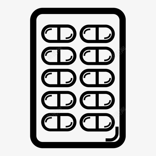 水泡胶囊药图标svg_新图网 https://ixintu.com 丸 水泡 胶囊 药